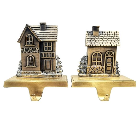 Other - Gold Holiday House Stocking Holders